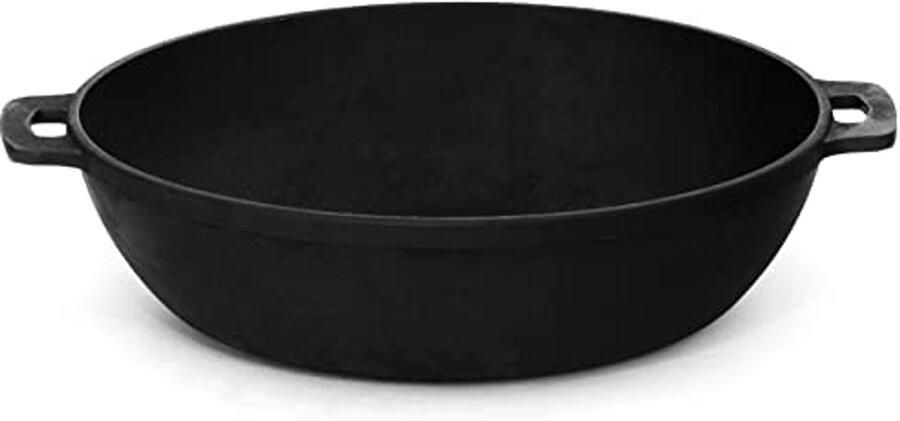 Gietijzeren Braadpan 26 cm Ideaal voor Stoven Braden en Bakken Geschikt voor Alle Warmtebronnen