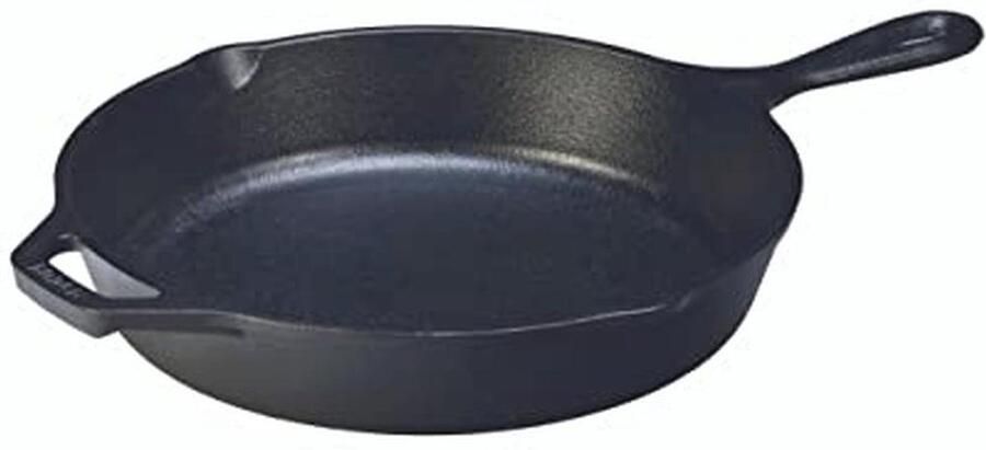 Gietijzeren Braadpan 30cm Rond Zwart Met Handgreep