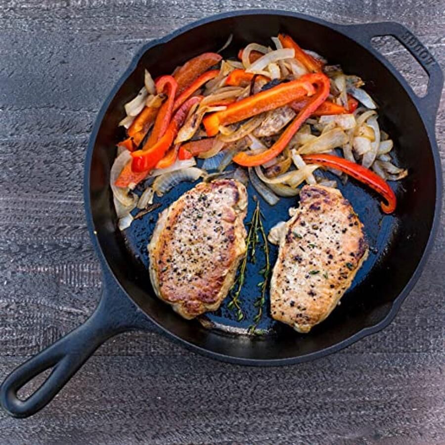 Gietijzeren Braadpan 30cm Rond Zwart Met Handgreep