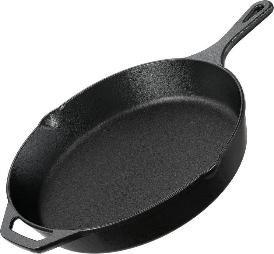 Gietijzeren Braadpan 32 cm Veelzijdig Kookgerei voor Grillen en Bakken