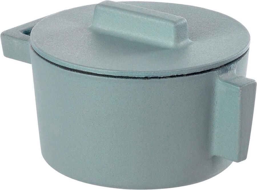 Gietijzeren Braadpan Casserole Pan Langzaam Garen Geëmailleerde Afwerking 10 cm Gingerbread
