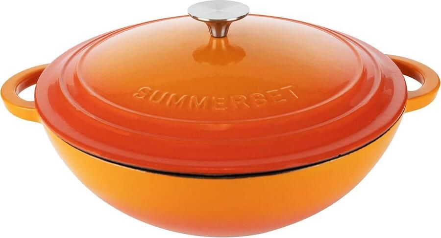 Gietijzeren Braadpan Emaille Geschikt voor alle warmtebronnen