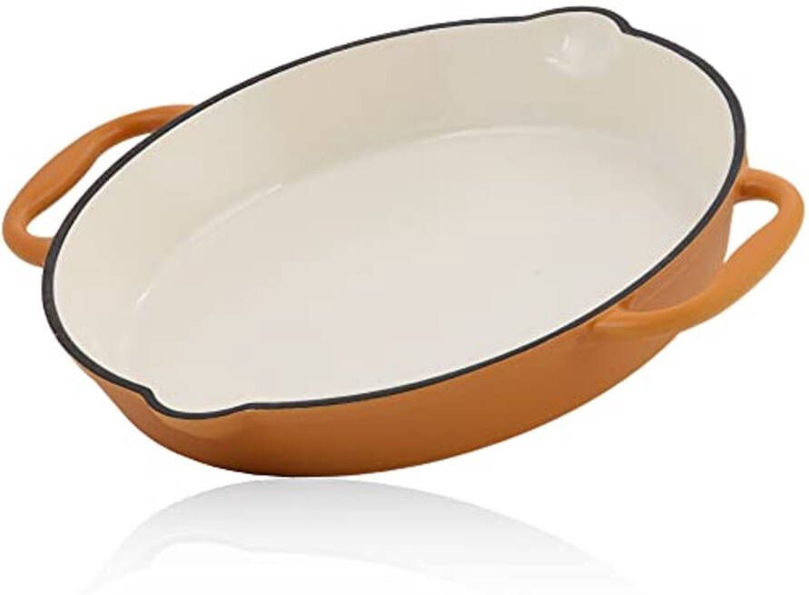 Gietijzeren Braadpan Geëmailleerd Ø 29 cm Ideaal voor Vlees en Groenten