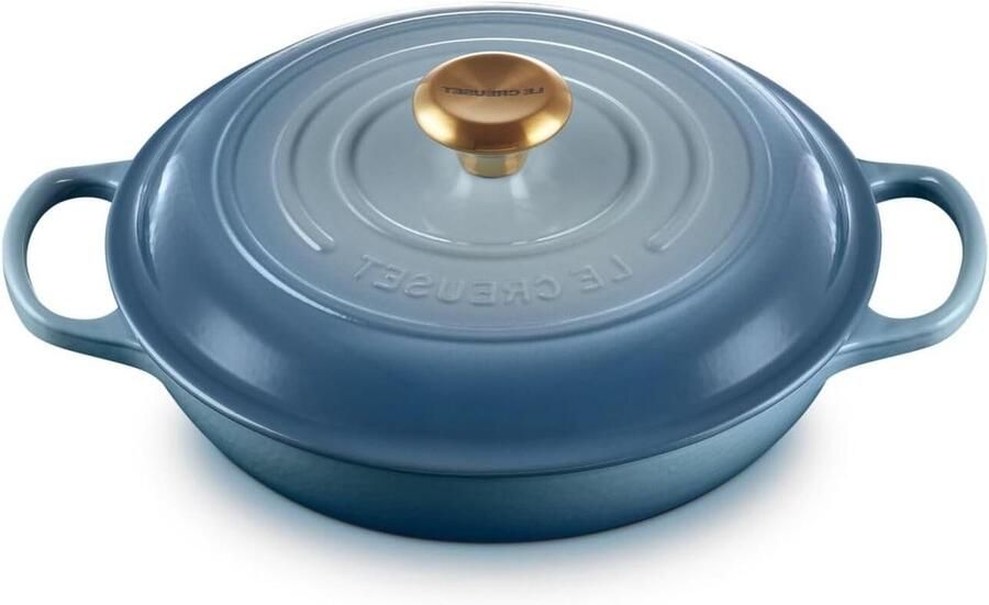 Gietijzeren Braadpan Gourmet Profop Braadslede Eenpansmaaltijden Koken Gelijkmatige Warmteverdeling 26 cm Chambray