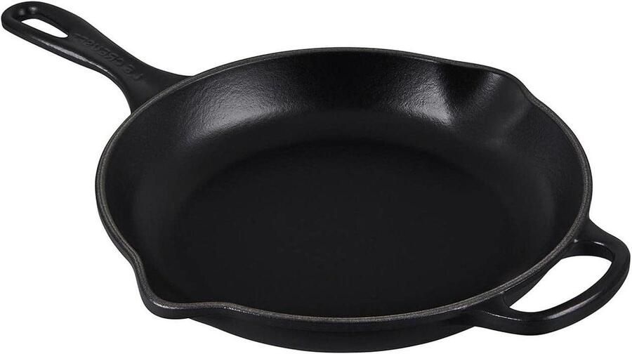 Gietijzeren Braadpan Koekenpan Gelijkmatig Koken Houdt warmte lang vast 23 cm Satijnzwart