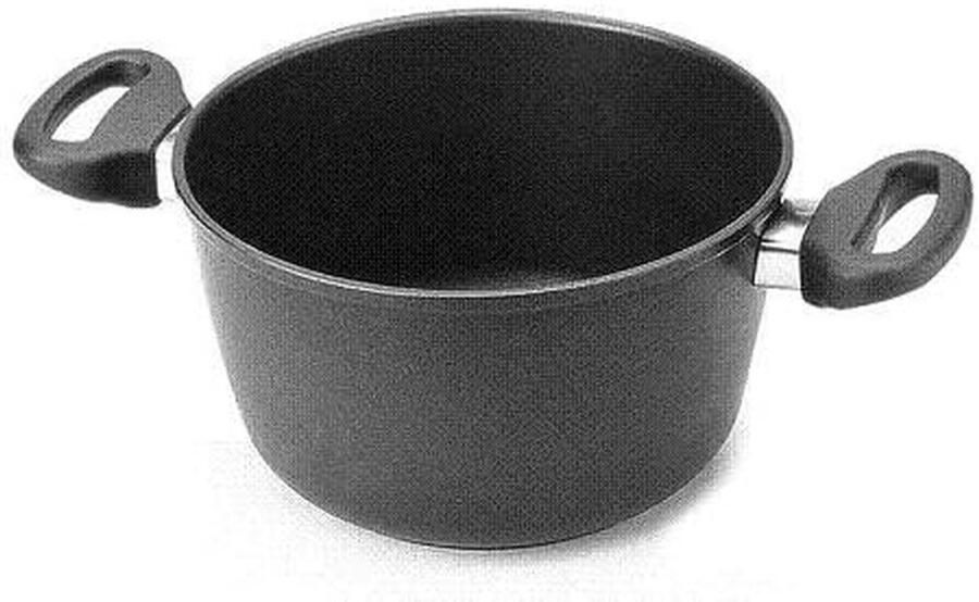 Gietijzeren Braadpan Stoofpan Kookpan Langzaam Garen Lotus Titanium Afwerking Ø 20cm Zwart
