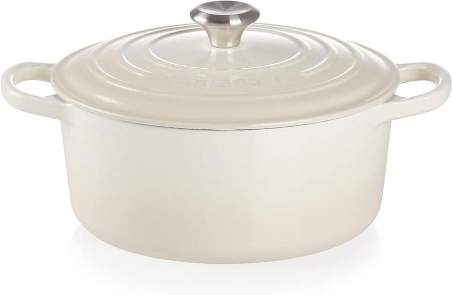 Gietijzeren Braadpan Stoofpan Ronde Pan Langzaam Garen Gelijkmatige Warmte 22 cm Meringue