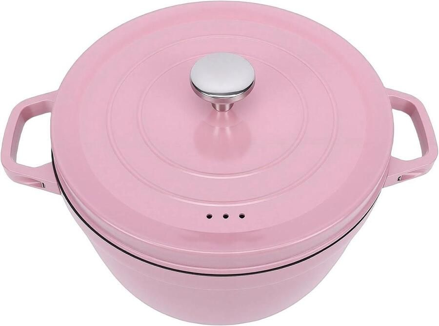 Gietijzeren Braadpan Zware Pan Langzaam Garen Uitstekende Warmte 24 Cm Zwart