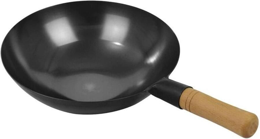 Gietijzeren Braadwok Antiaanbak Pan Veelzijdig Koken Handgehamerd IJzer 38 cm Diameter
