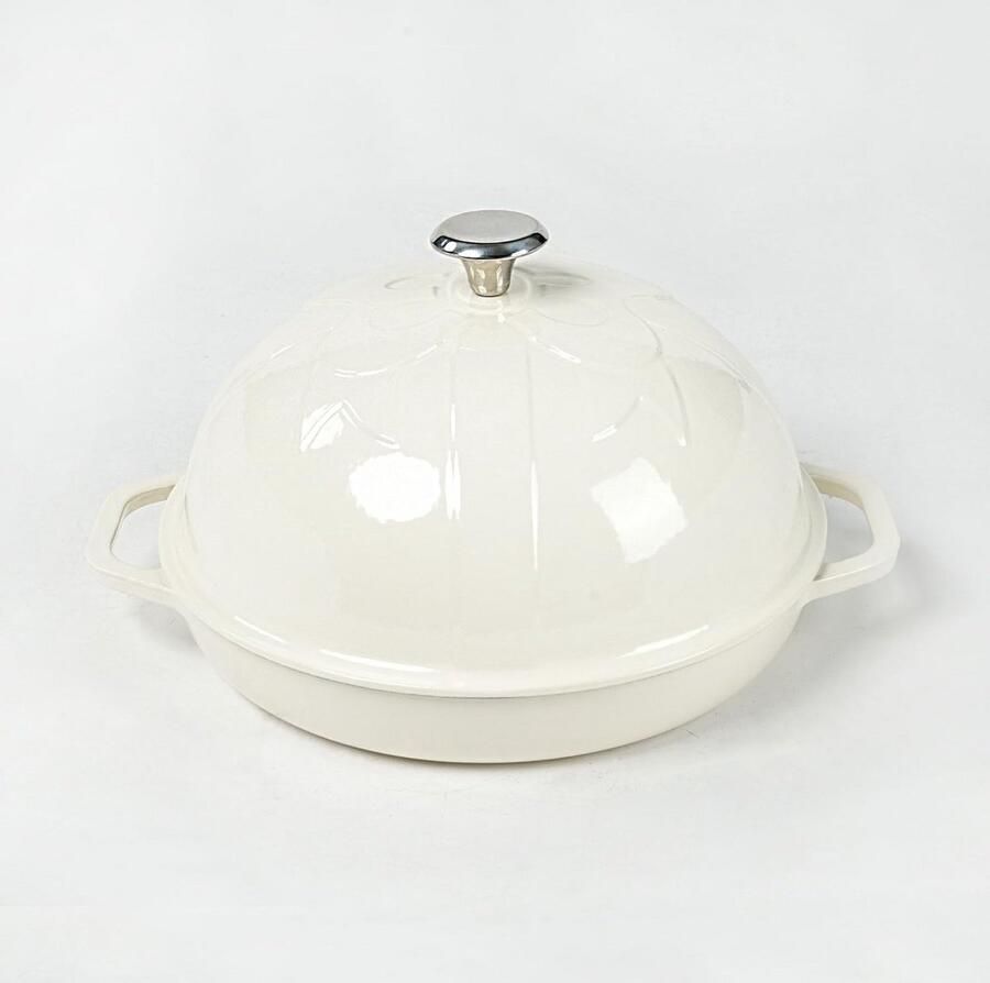 Gietijzeren Broodoven met Cloche Deksel voor Zuurdesem 30cm