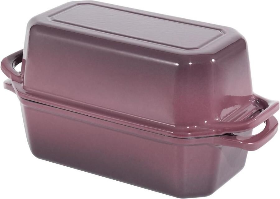 Gietijzeren Broodpan Broodbakvorm Deeg Pan Brood Bakken Thuis Superieure Warmteverdeling 9x5 Inch Magenta