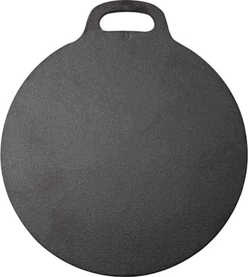 Gietijzeren Budare Grillplaat 38 cm voor Pizza en Pannenkoeken Geschikt voor Inductie enoven