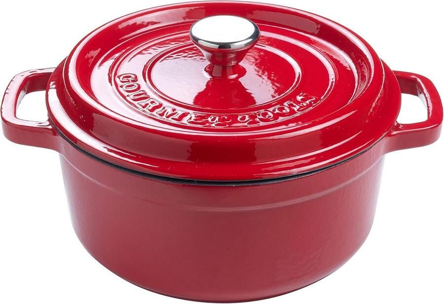 Gietijzeren Cocotte Pan 24 cm Antiaanbaklaag voor Tradtionele Keuken