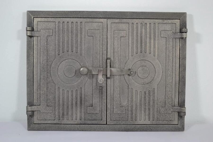 Gietijzeren Dubbele Deur voor Pizzaoven en Broodoven Inbouwmodel