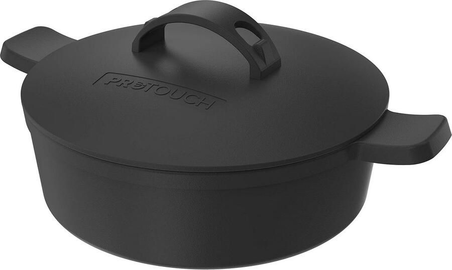 Gietijzeren Dutch Oven (Vuurpan) voor Gasgrill 32 cm Stoofpan & Braadpan