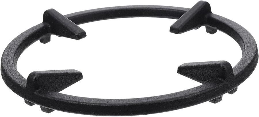 Gietijzeren Gasfornuisrek Pannenhouder Kookplaat Stabiel Koken Antislip Structuur 18 x 18 x 2.5 cm Zwart
