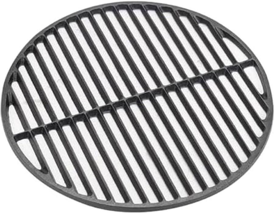 Gietijzeren Grill Mesh BBQ Rooster Vlees Buiten Koken Gelijkmatige Warmteverdeling 17 cm Zwart