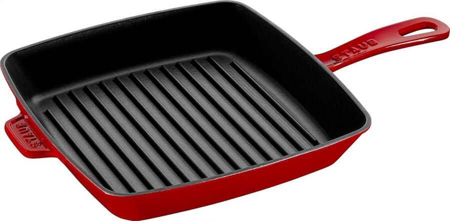 Gietijzeren Grillpan 26 cm Rookvrij Barbecueën Binnen