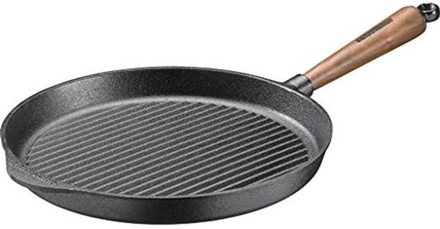 Gietijzeren Grillpan 28 cm Duurzaam en Natuurlijk Kookgerei