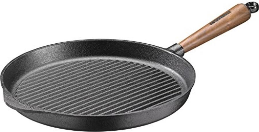 Gietijzeren Grillpan 28 cm Duurzaam en Natuurlijk Kookgerei