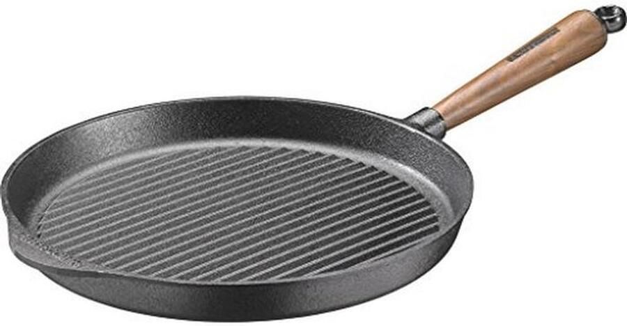 Gietijzeren Grillpan 28 cm Duurzaam en Natuurlijk Kookgerei