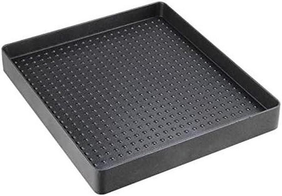 Gietijzeren Grillpan Koekenpan Binnen Grillen Antiaanbaklaag 25.7 x 22.7 cm Zwart