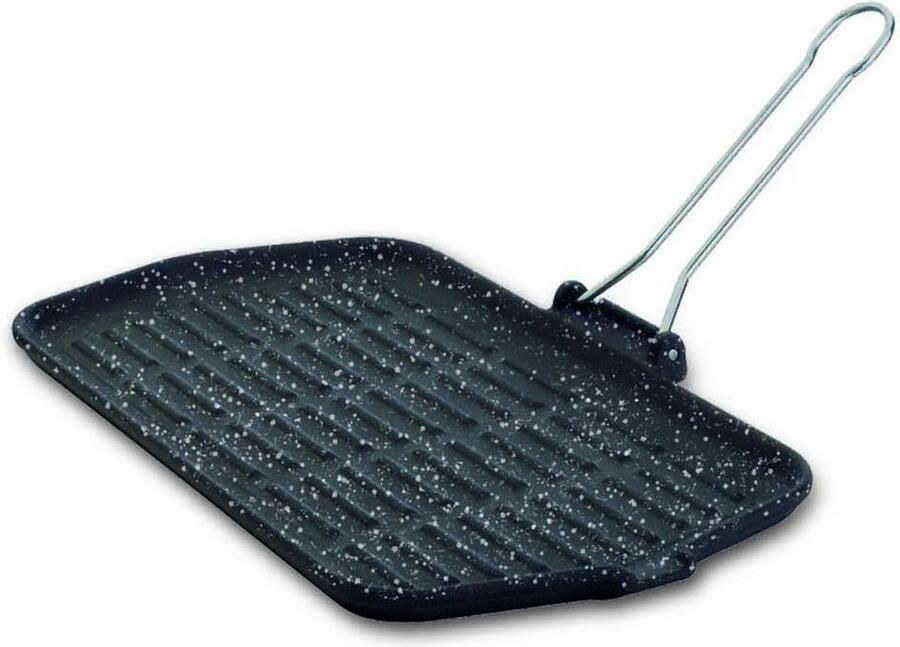 Gietijzeren Grillpan Rechthoekig met Anti-Aanbaklaag 23x36 cm