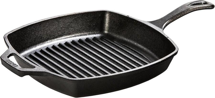 Gietijzeren Grillpan Vierkant met Steel 26 5 cm Ideaal voor Steak en Vlees