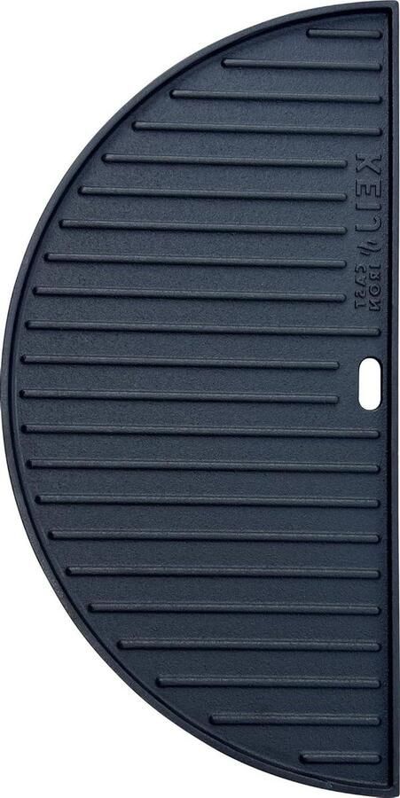 Gietijzeren grillplaat Bakplaat BBQ Barbecueën Buiten Half Rond Design 465 cm Groen