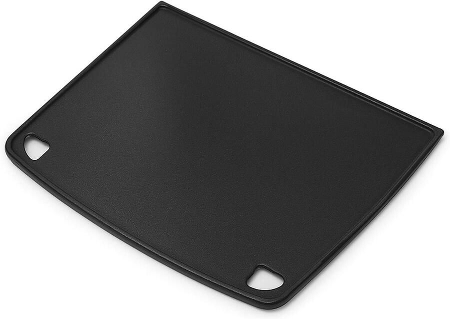 Gietijzeren Grillplaat Bakplaat Grillaccessoire Grillen en Koken Goede Warmtegeleiding 32 x 24 cm Zwart