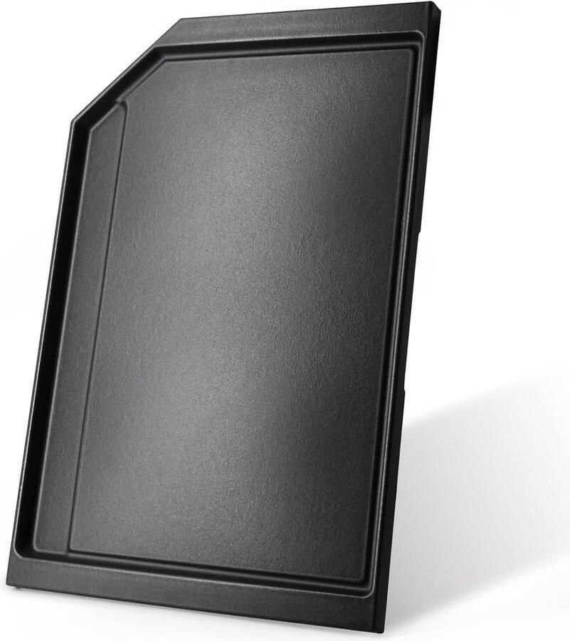 Gietijzeren Grillplaat Bakplaat Vervanging Koken aanrecht Zwaar gietijzer 47 x 31 cm Zwart
