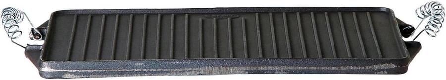 Gietijzeren Grillplaat Barbecue Accessoire Buiten Koken Goede Prijs-Kwaliteit 21 x 27 cm Zwart