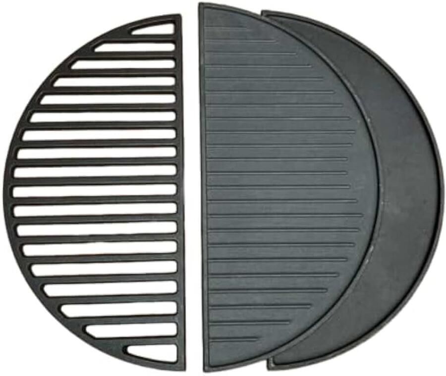 Gietijzeren grillplaat en grillrooster M 38 cm