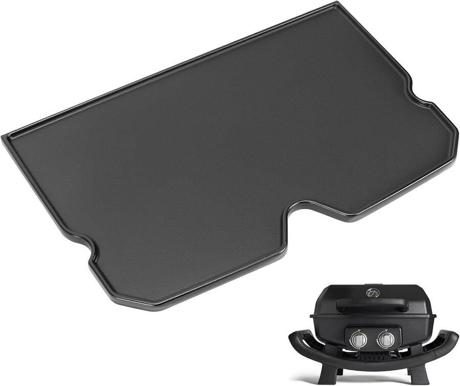 Gietijzeren grillplaat Grillpan Plancha Barbecue gerechten Gelijkmatige warmte 365 x 233 cm Gietijzer