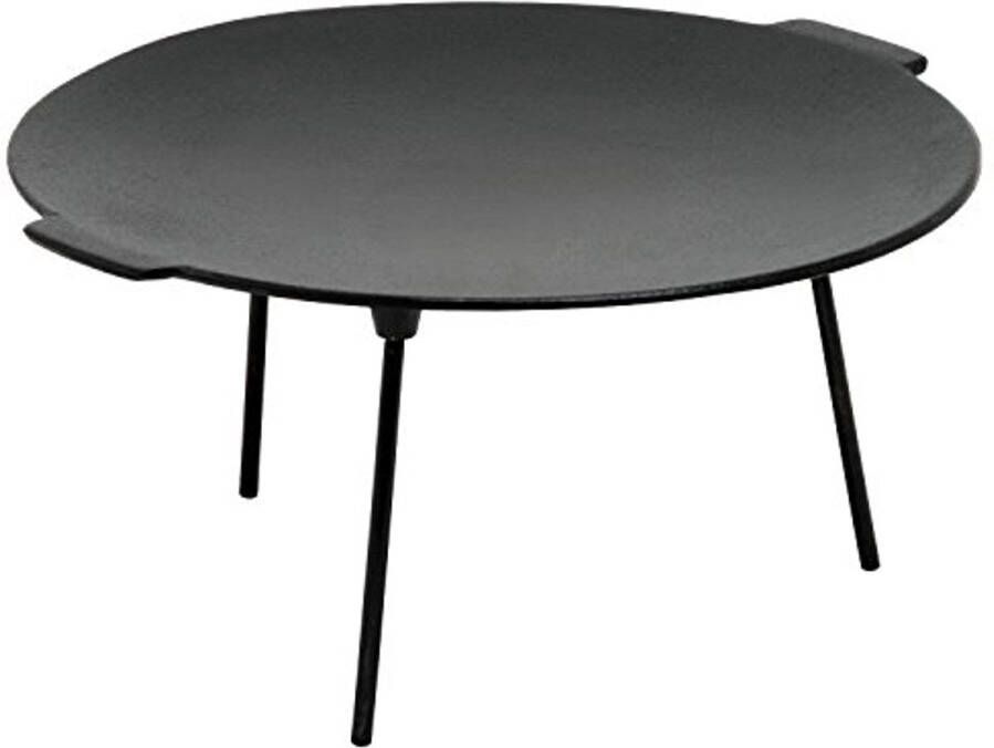 Gietijzeren Grillplaat met 3 Poten Ø 45 cm Ideaal voor Barbecue en Kampvuur