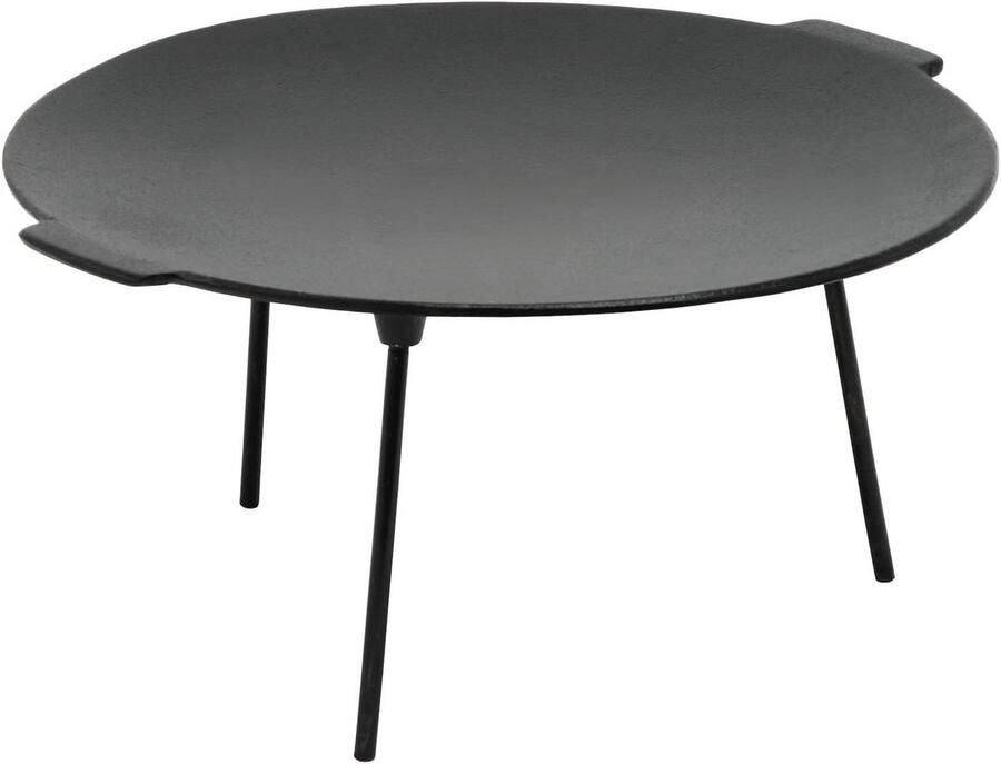 Gietijzeren Grillplaat met 3 Poten Ø 45 cm Ideaal voor Barbecue en Kampvuur