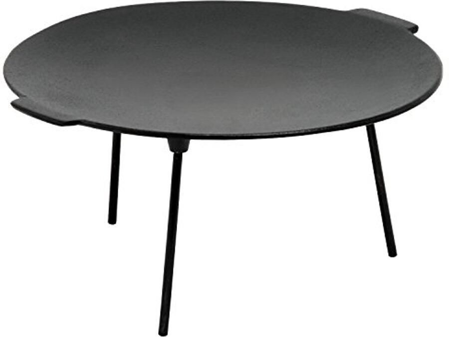 Gietijzeren Grillplaat met 3 Poten Ø 45 cm Ideaal voor Barbecue en Kampvuur