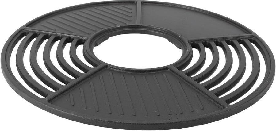 Gietijzeren Grillplaat Plat Bakplaat Buiten Koken Geëmailleerde Coating 42 Cm Diameter