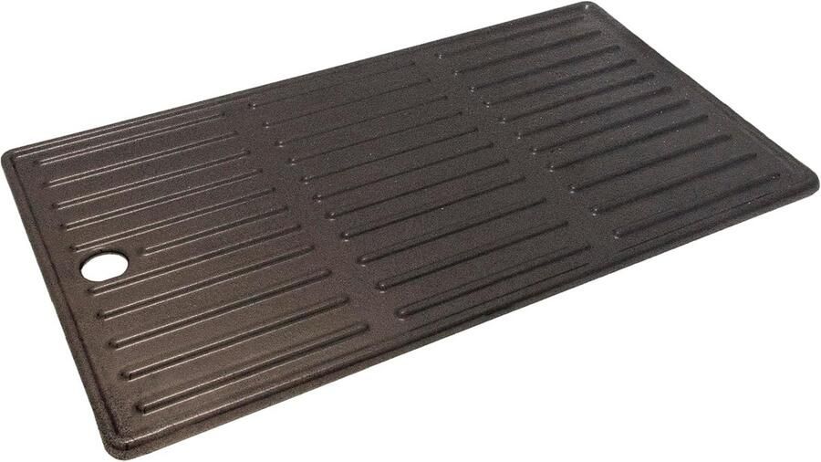 Gietijzeren Grillplaat voor 2 Branders Veelzijdig en Geschikt voor Gerechten
