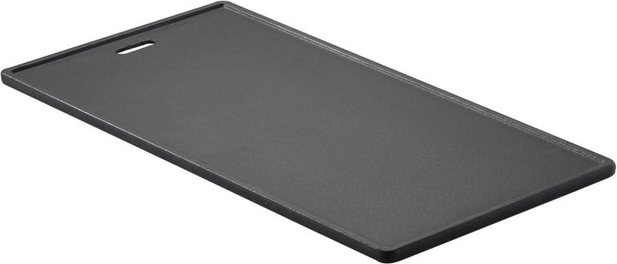 Gietijzeren grillplaat voor vlees en kleine grillstukken 45x24 cm