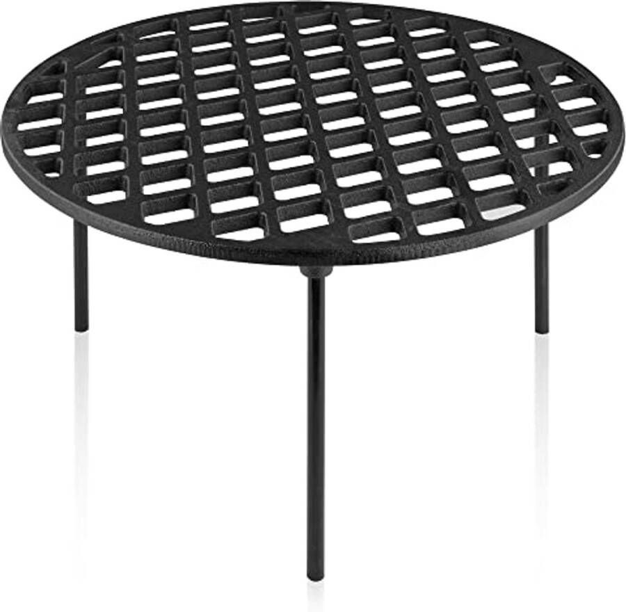 Gietijzeren Grillrooster Ø 35 cm Multifunctioneel Grill- en Onderzetter