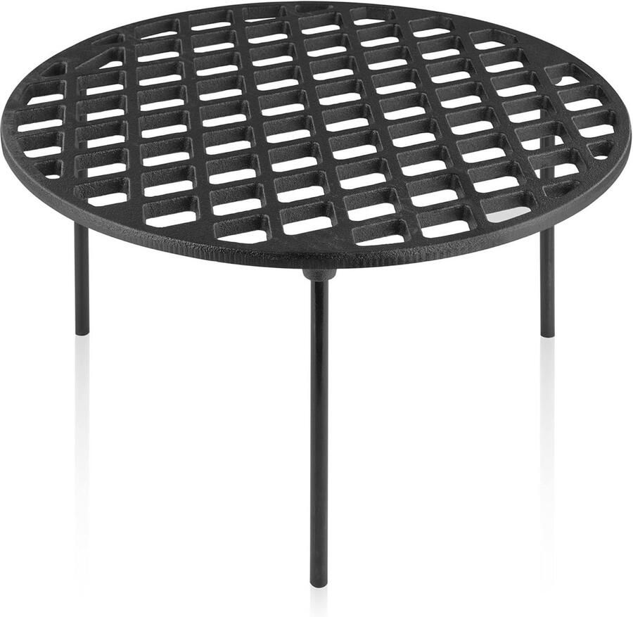 Gietijzeren Grillrooster Ø 35 cm Multifunctioneel Grill- en Onderzetter