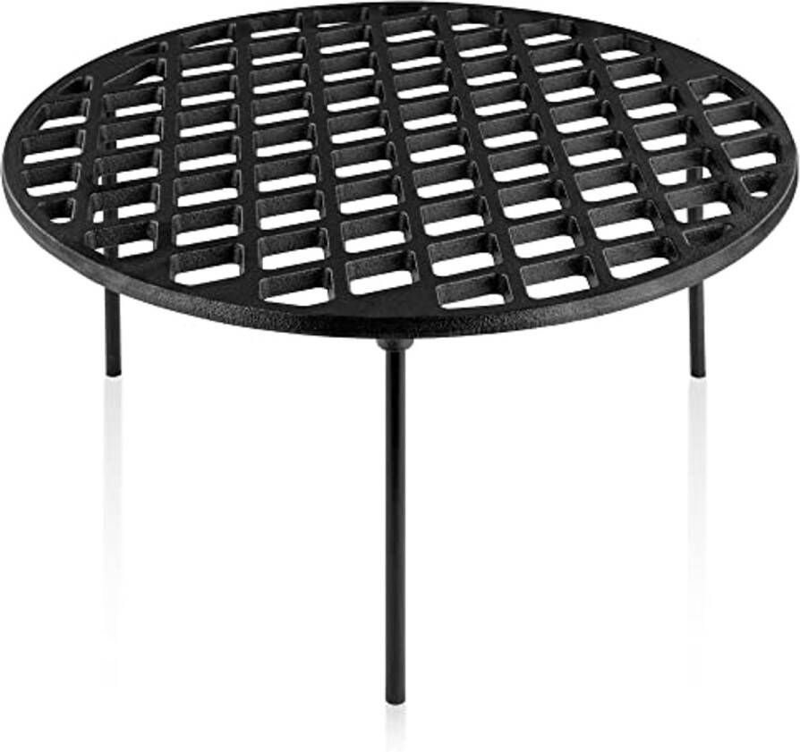 Gietijzeren Grillrooster 40 cm Multifunctioneel Rooster voor Grillen en Dutch Oven