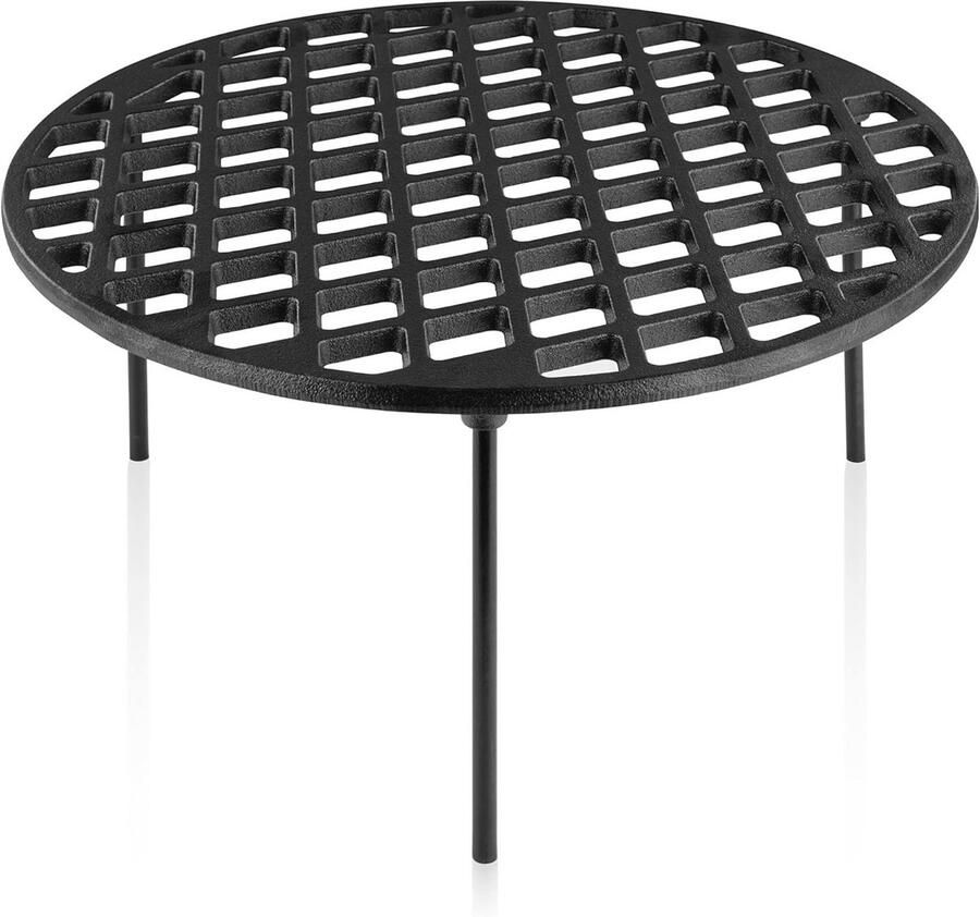 Gietijzeren Grillrooster 40 cm Multifunctioneel Rooster voor Grillen en Dutch Oven