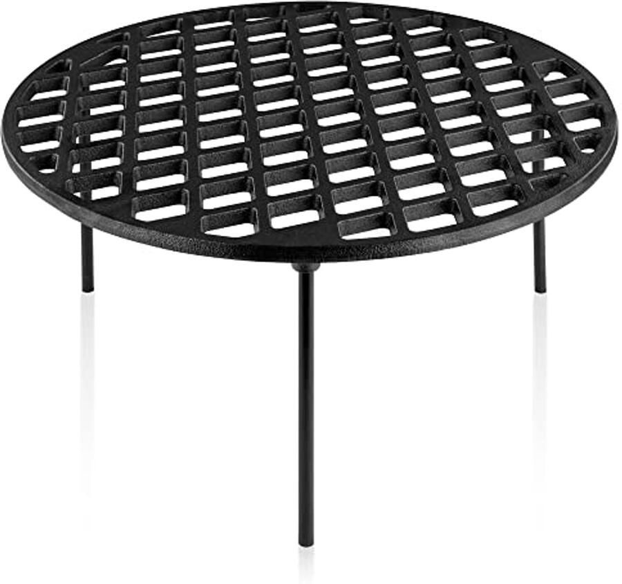 Gietijzeren Grillrooster 40 cm Multifunctioneel Rooster voor Grillen en Dutch Oven