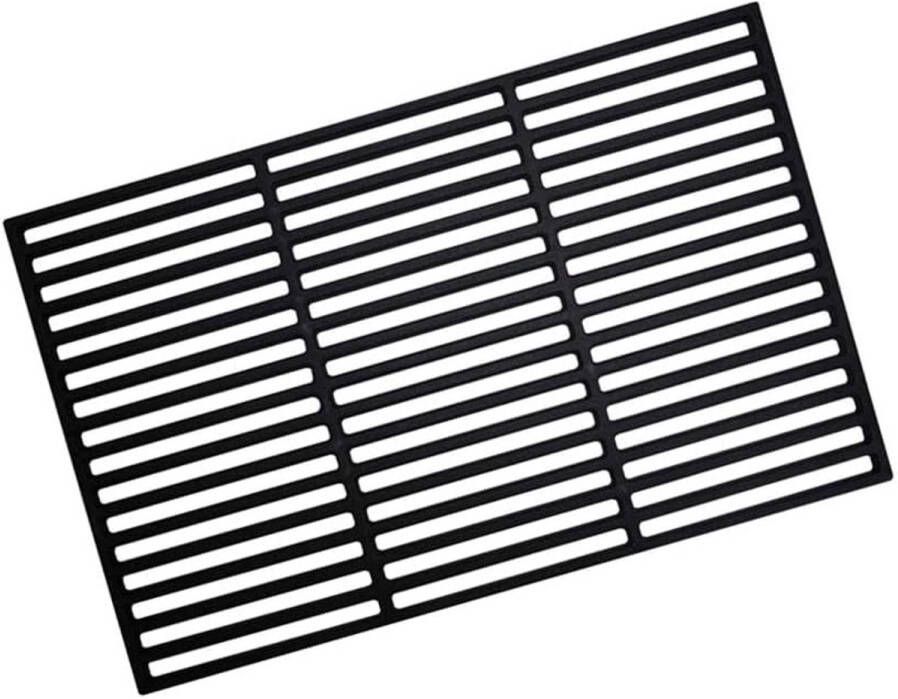 Gietijzeren Grillrooster 42 x 28 cm Geëmailleerd Rechthoekig Grillrooster voor BBQ en Grillaccessoires