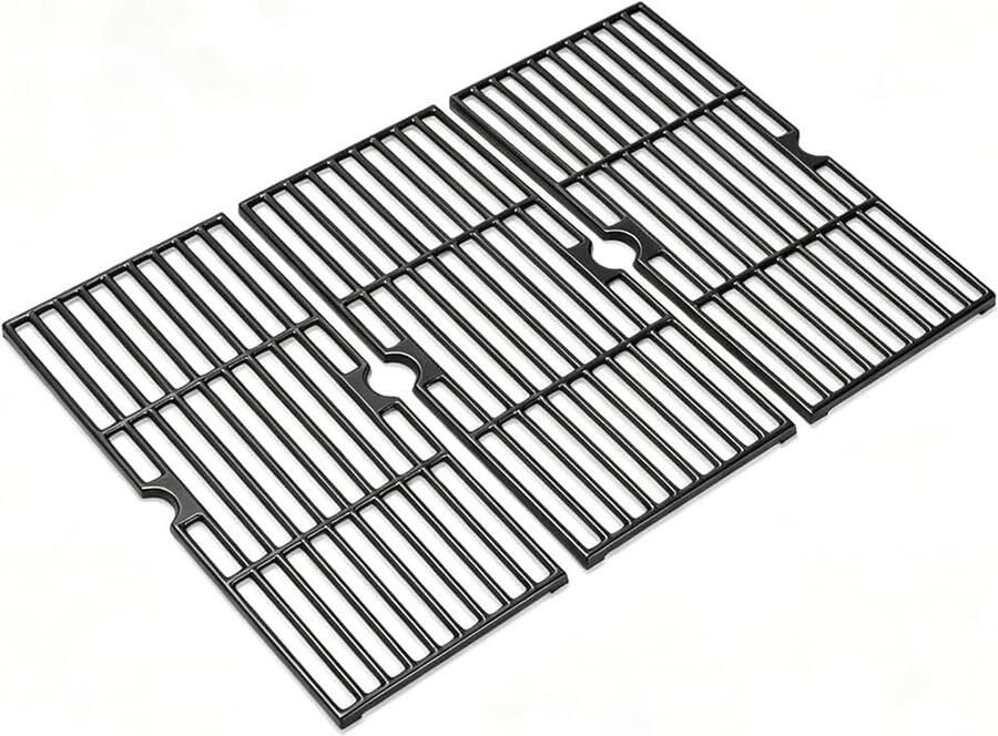 Gietijzeren grillrooster 43 x 63 cm voor Enders Boston Pro 3 Enders Monroe Pro 3 Charbroil Barbecook Siesta 310 Landmann Triton 3 & 4 grillrooster reserveonderdelen 3 stuks
