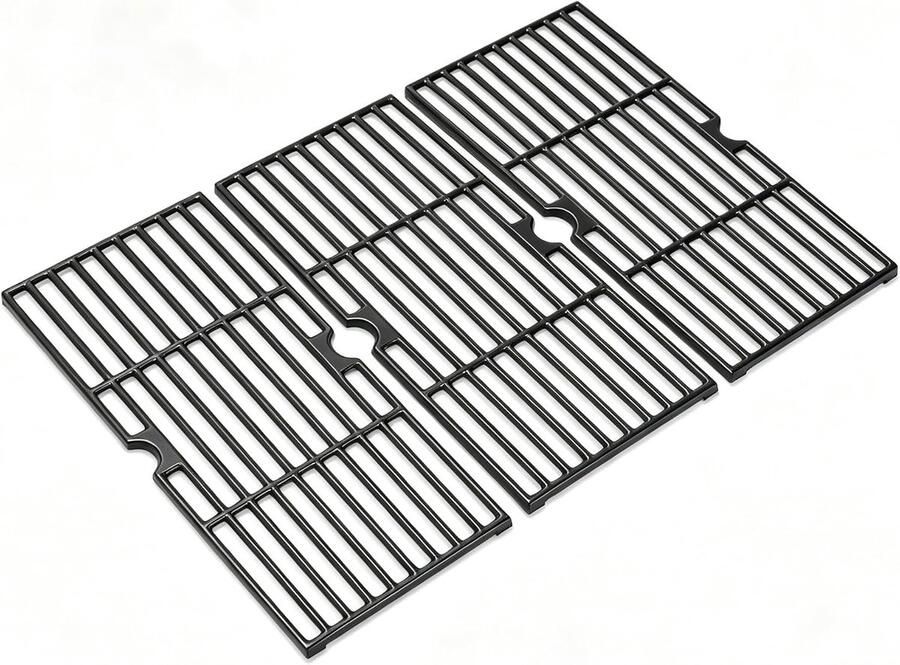 Gietijzeren grillrooster 43 x 63 cm voor Enders Boston Pro 3 Enders Monroe Pro 3 Charbroil Barbecook Siesta 310 Landmann Triton 3 & 4 grillrooster reserveonderdelen 3 stuks