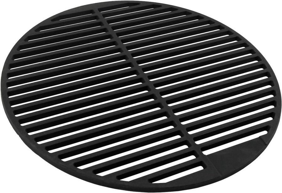 Gietijzeren Grillrooster Bakplaat Grillplaat Buiten Koken Omkeerbaar Massief Ø 45 cm Zwart