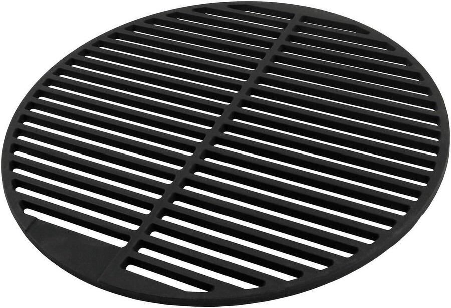 Gietijzeren Grillrooster Bakplaat Grillplaat Buiten Koken Omkeerbaar Massief Emaille Ø 45 cm Zwart